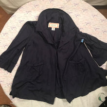 Load image into Gallery viewer, More of Me Blue Jacket PETIT xs or s RETRO Very roomy but short for petit 60s style XS
