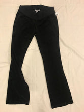 Load image into Gallery viewer, Motherhood Maternity Black Velour sweatpants New without Tags S
